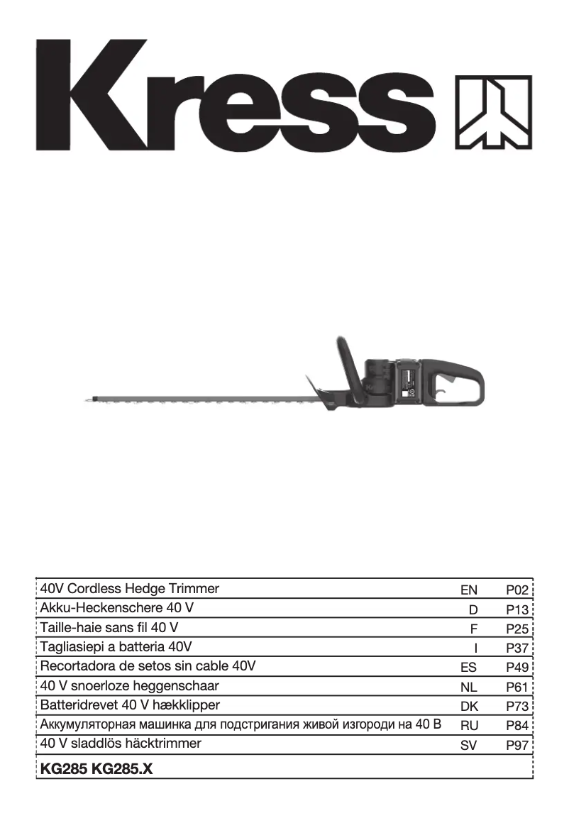 Página 1 del manual Manual de usuario Kress KG285.9