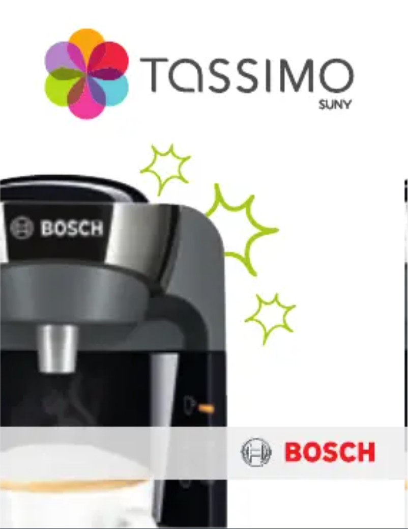 Page n°1 - Manuel utilisateur Bosch Tassimo Suny TAS3205CH