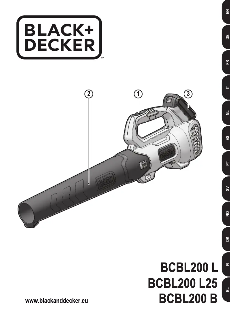 Page 1 de la notice Manuel utilisateur Black & Decker BCBL200L