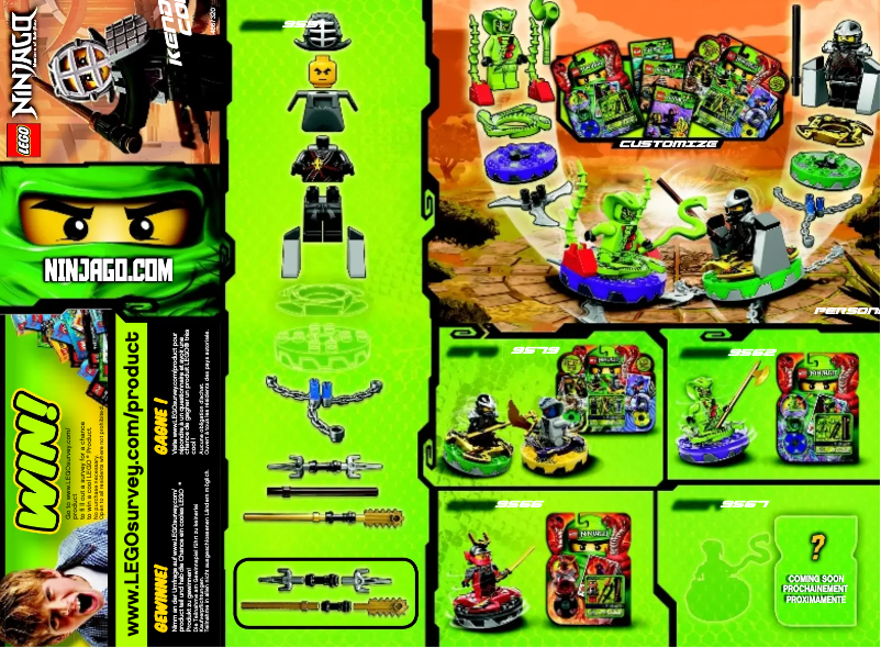Page n°1 - Manuel utilisateur Lego Ninjago 9551