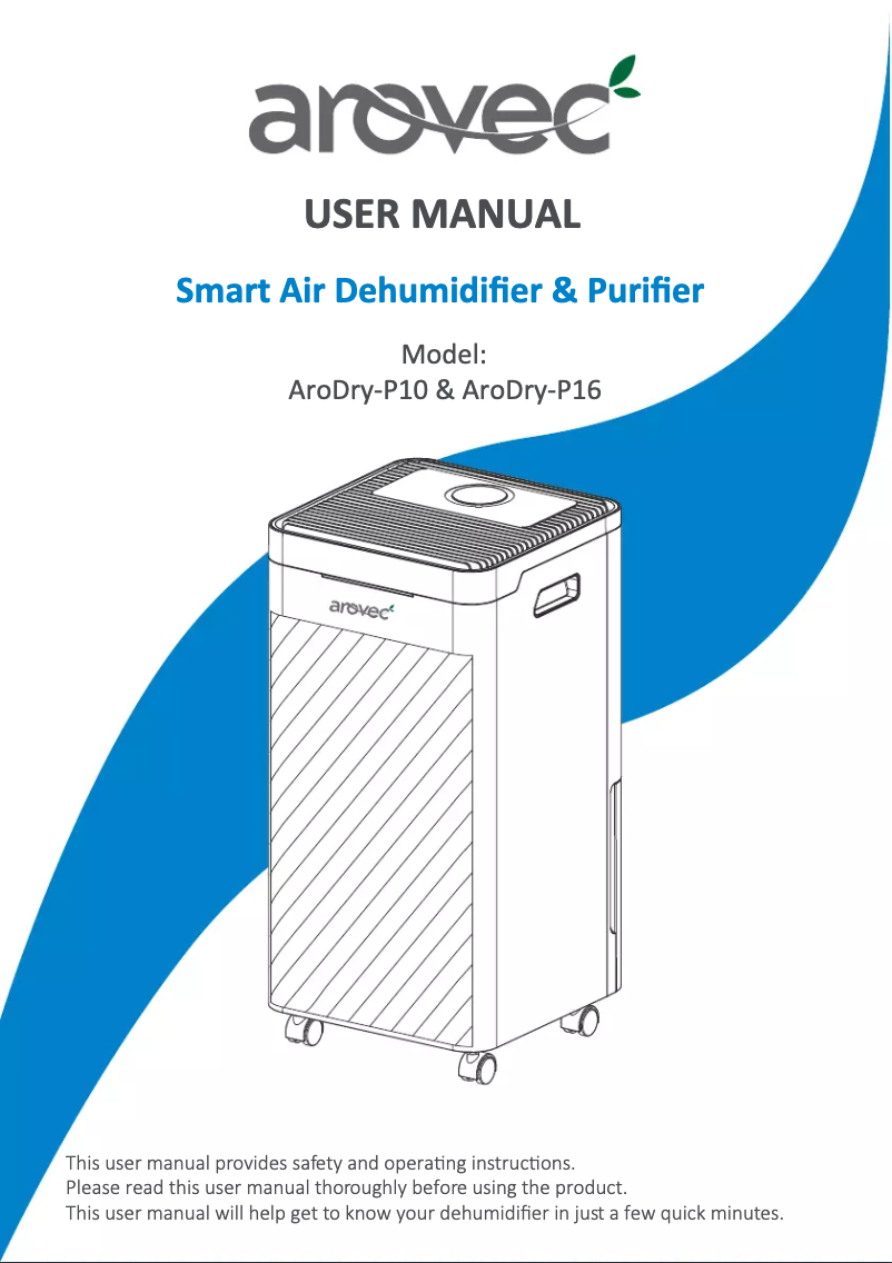 Image de la première page du manuel de l'appareil AroDry-P16