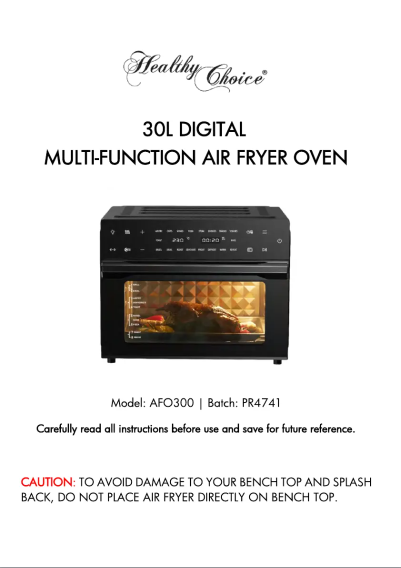 Image de la première page du manuel de l'appareil AFO300