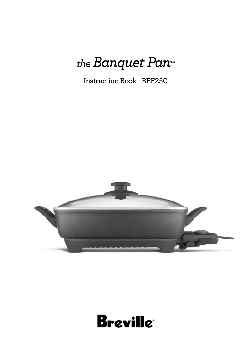 Page 1 de la notice Manuel utilisateur Breville The Banquet Pan BEF250