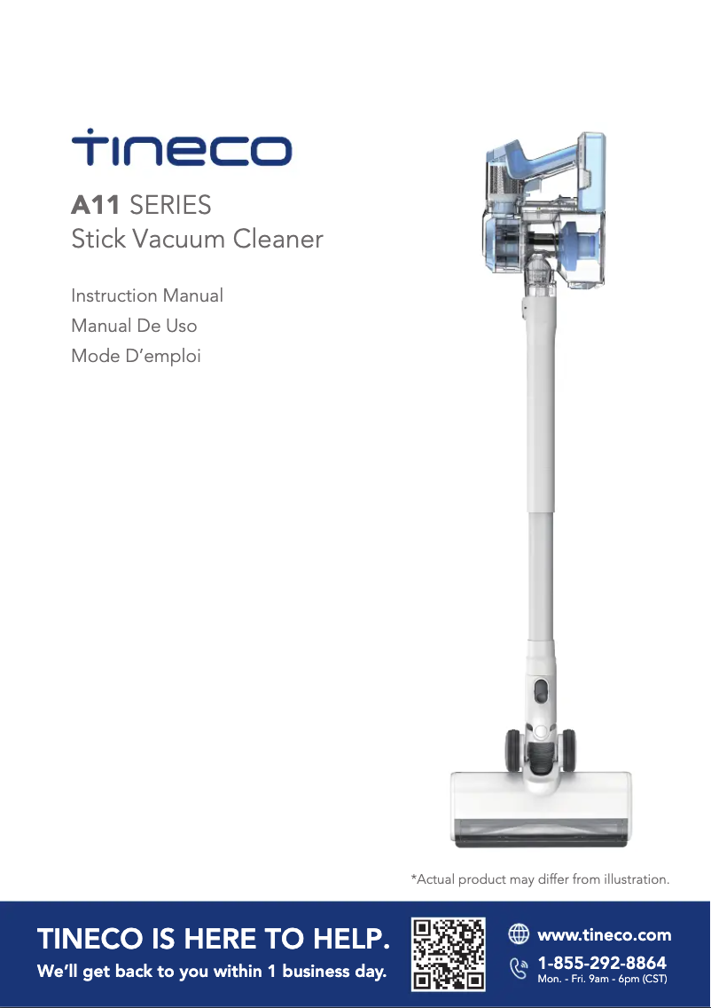 Image de la première page du manuel de l'appareil A11