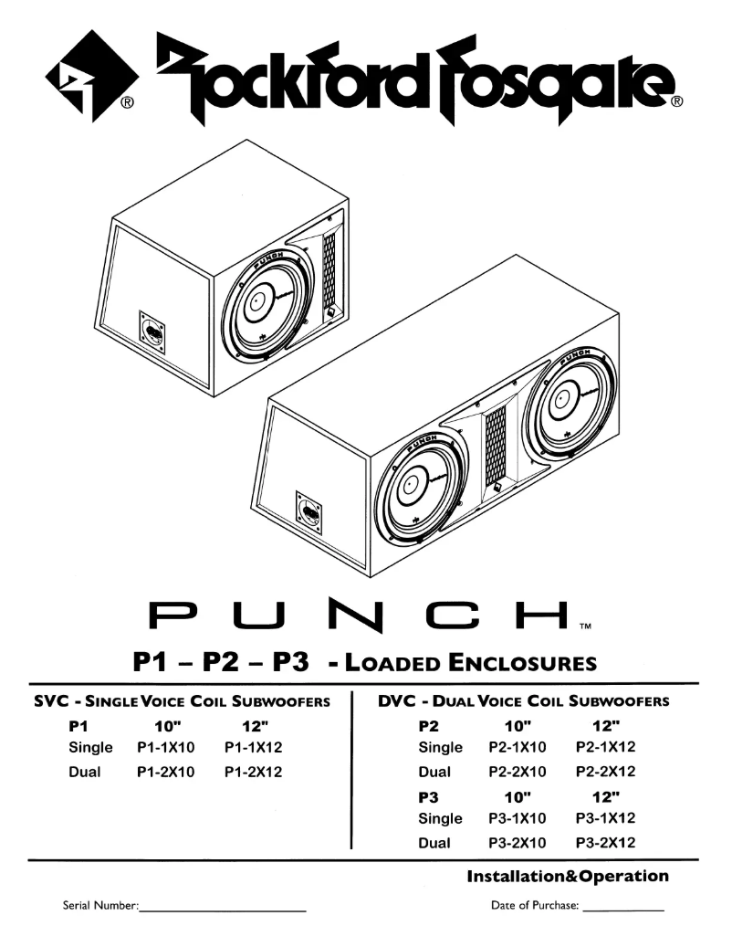 Image de la première page du manuel de l'appareil Punch P1-2X10