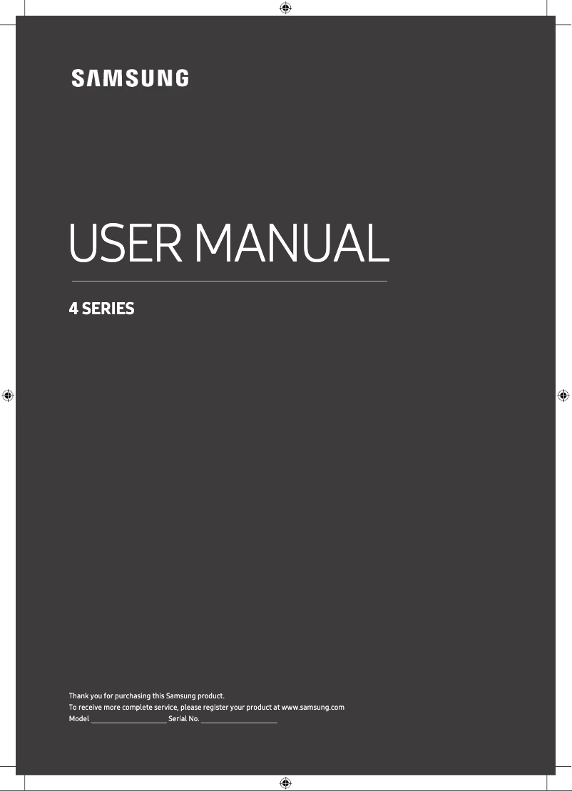 Page n°1 - Manuel utilisateur Samsung UE28N4305AK