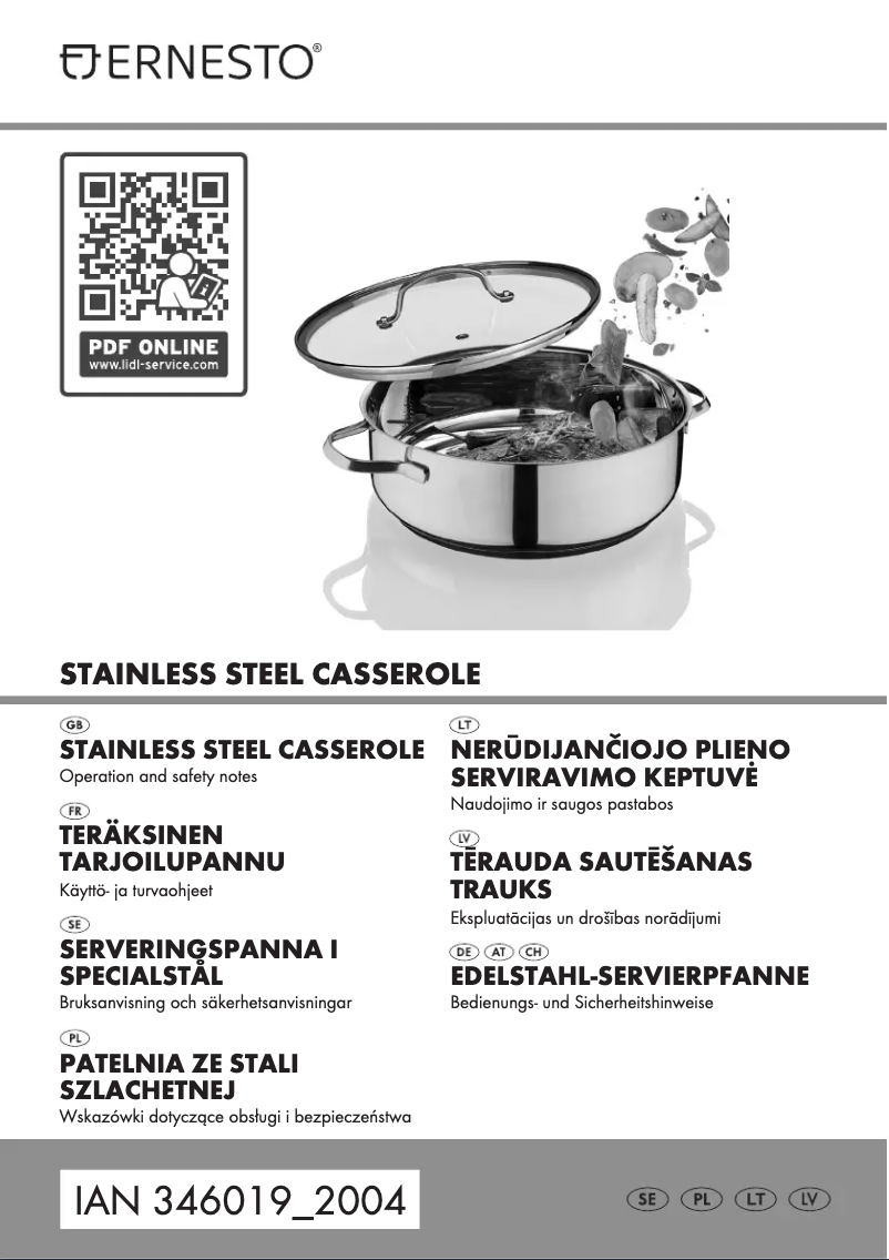 Image de la première page du manuel de l'appareil IAN 279177