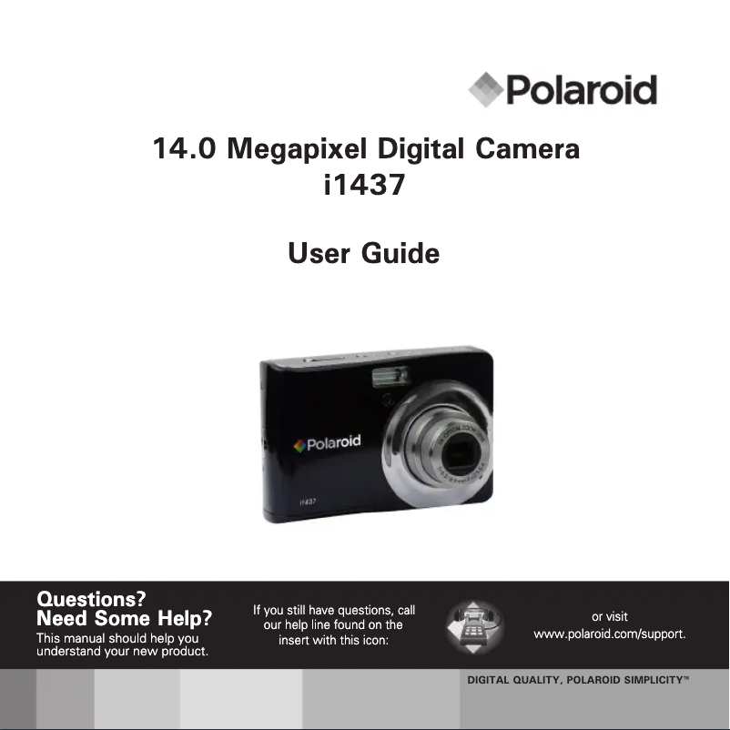 Page n°1 - Manuel utilisateur Polaroid i1437