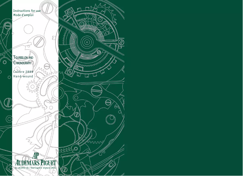 Page 1 de la notice Manuel utilisateur Audemars Piguet Royal Oak 26347TI.GG.D004CA.02