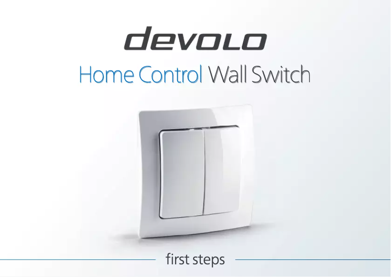 Image de la première page du manuel de l'appareil Home Control Wall Switch 9808