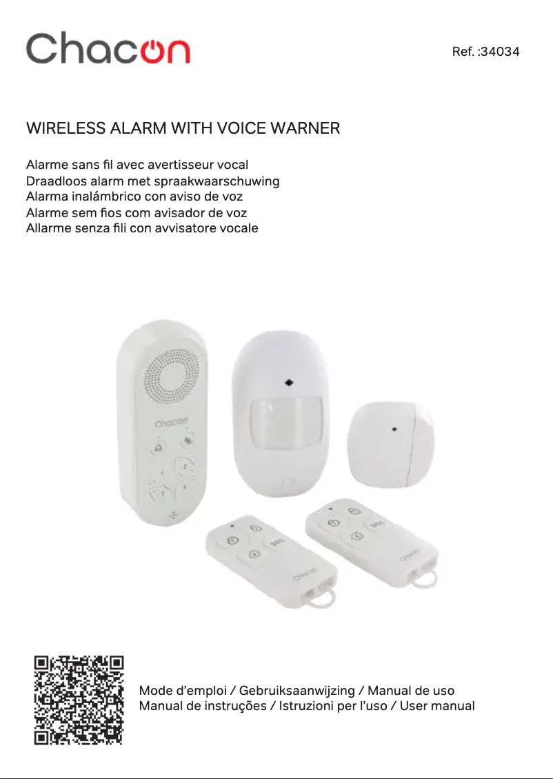 Page n°1 - Manuel utilisateur Chacon 34034