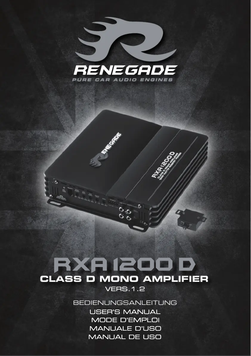 Page 1 de la notice Manuel utilisateur Renegade RXA1800