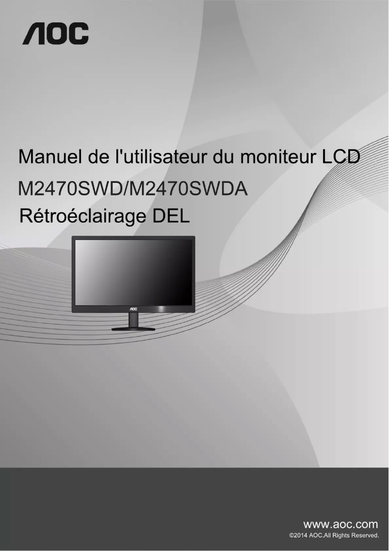 Page n°1 - Manuel utilisateur AOC M2470SWDA2