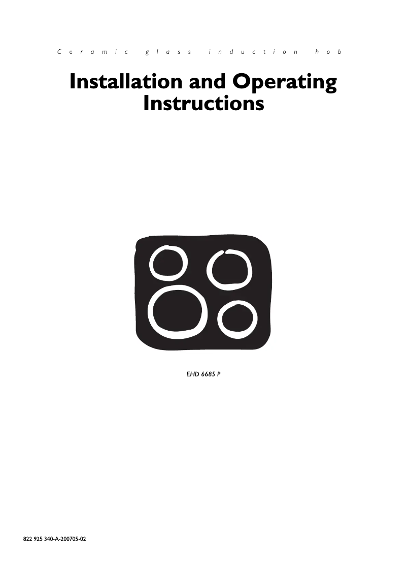 Page 1 de la notice Manuel utilisateur Electrolux EHD 6685 P