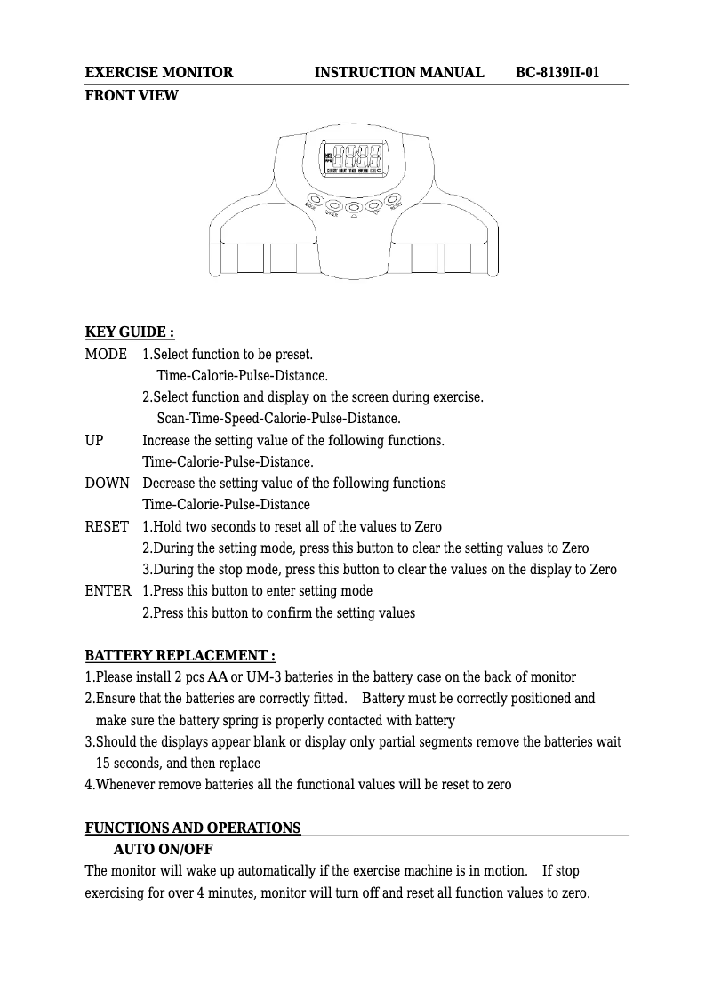 Page n°1 - Manuel utilisateur Proteus PEC-3000