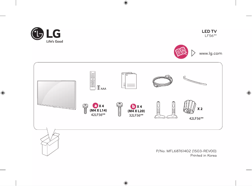 Página 1 del manual Manual de usuario LG 42LF5600