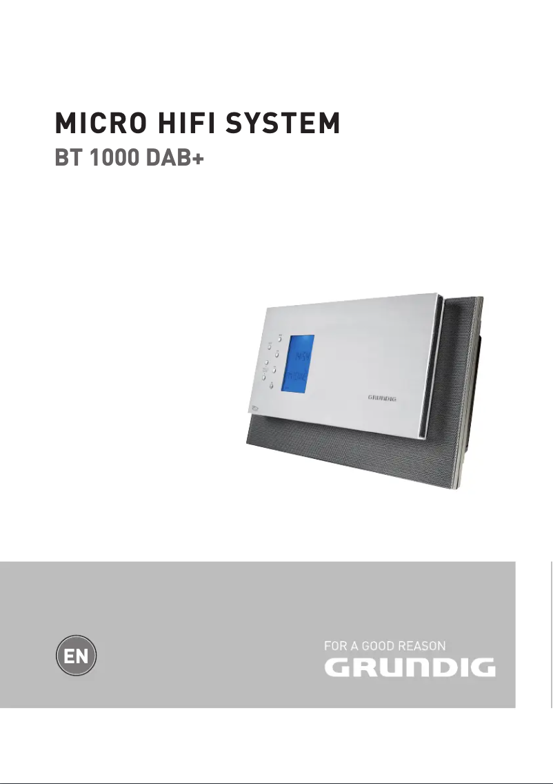 Página 1 del manual Manual de usuario Grundig BT 1000 DAB Plus