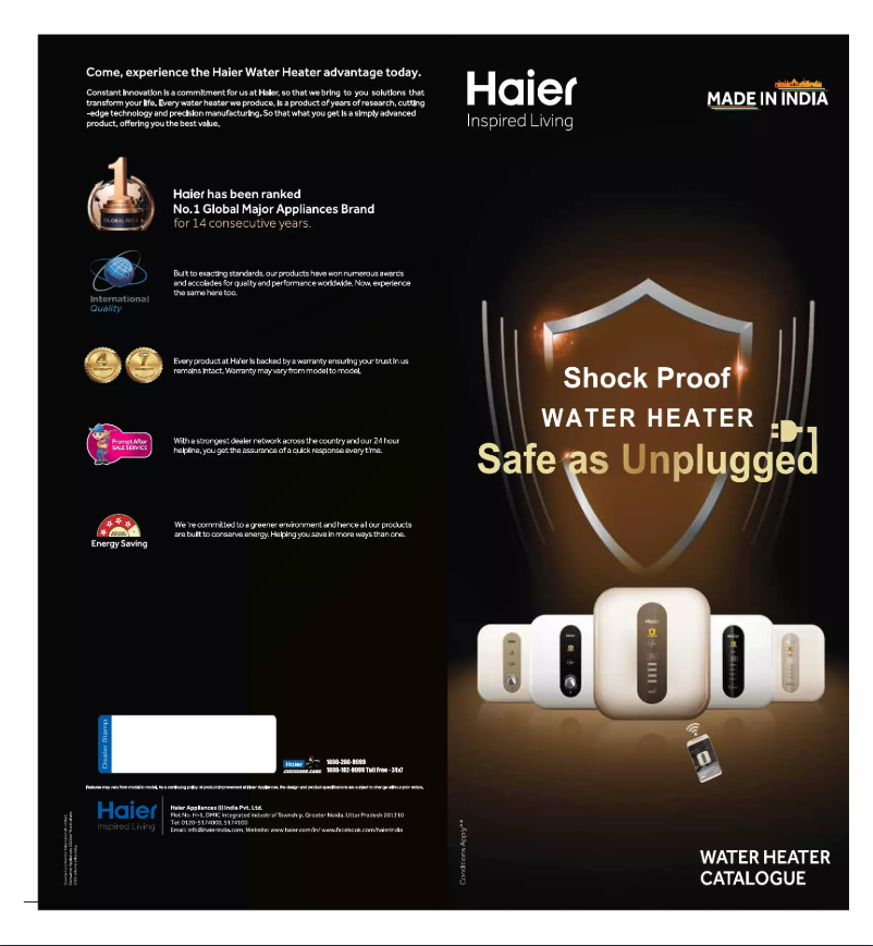 Página 1 del manual Manual de usuario Haier ES15V-NJ-P