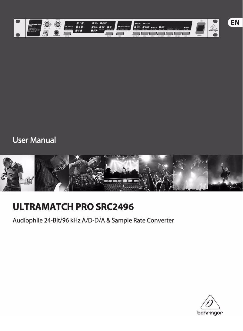 Página 1 del manual Manual de usuario Behringer SRC2496