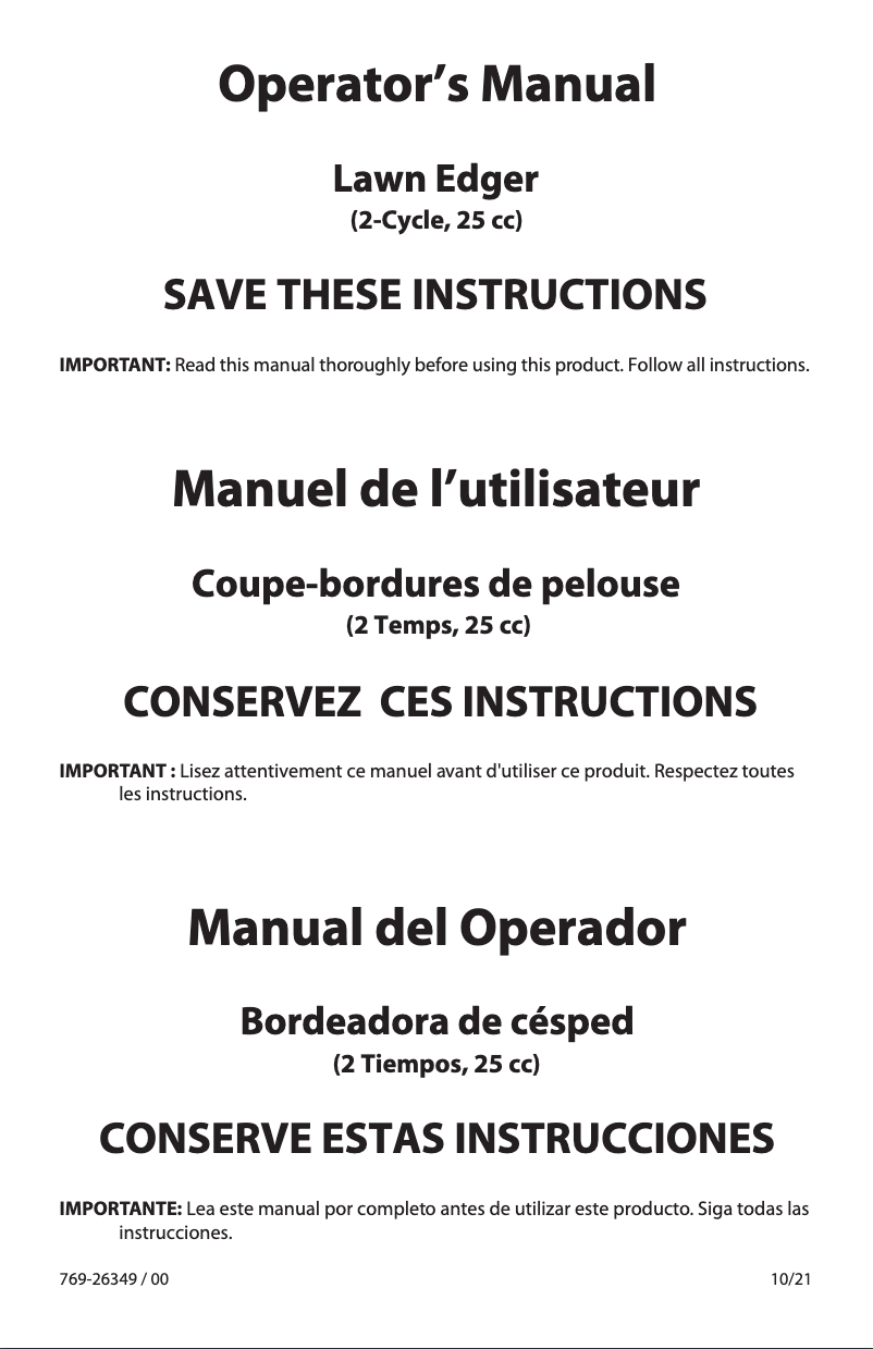 Image de la première page du manuel de l'appareil TBE252