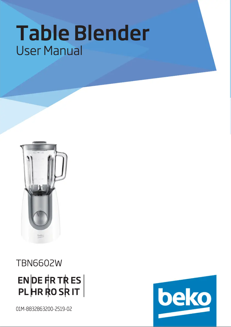 Page n°1 - Manuel utilisateur Beko TBN6602W