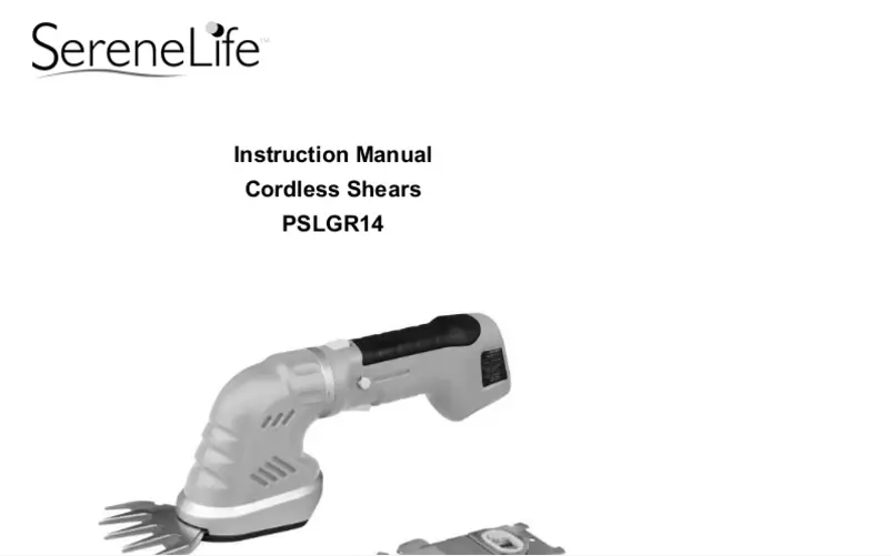 Page 1 de la notice Manuel utilisateur SereneLife PSLGR14