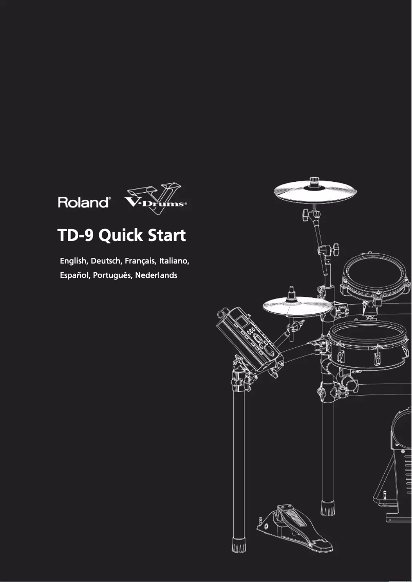 Page n°1 - Manuel utilisateur Roland TD-9S