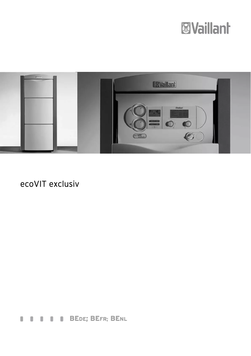 Página 1 del manual Manual de usuario Vaillant EcoVIT exclusiv