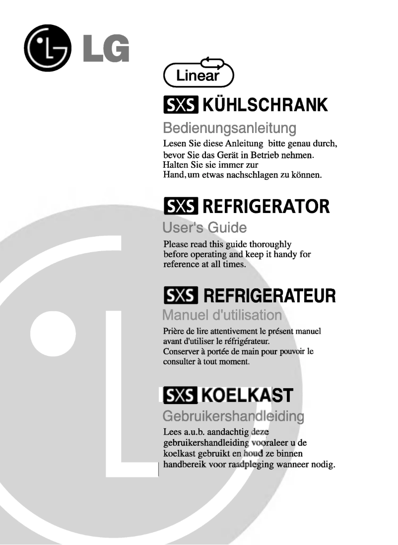 Page 1 de la notice Manuel utilisateur LG GR-L197QUJV