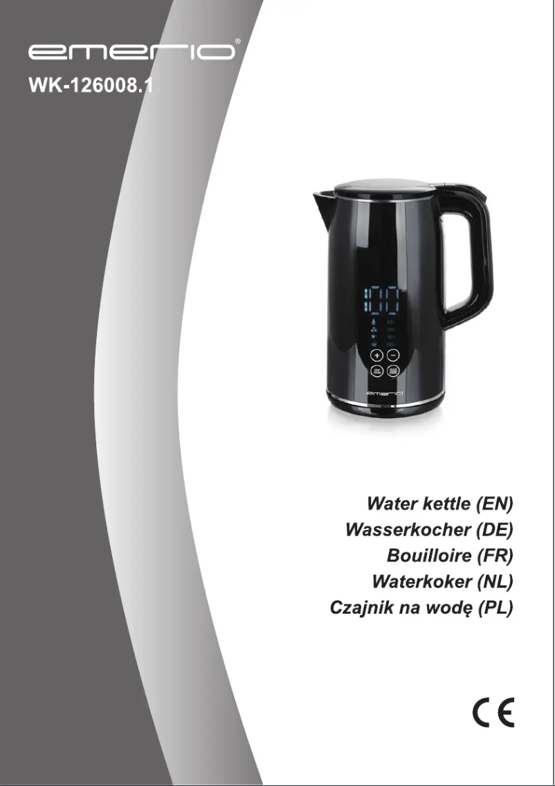 Page 1 de la notice Manuel utilisateur Emerio WK-126008