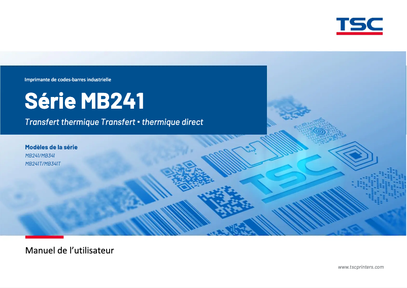Image de la première page du manuel de l'appareil MB240T