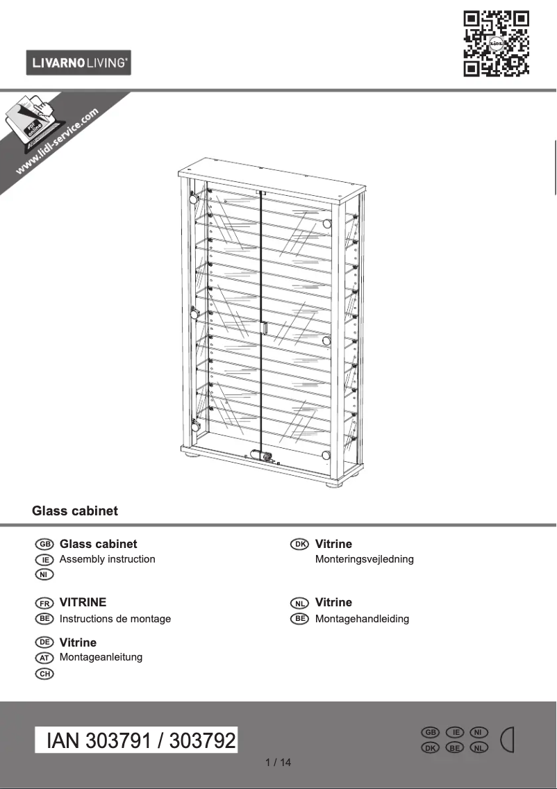 Page n°1 - Manuel utilisateur Livarno Lux IAN 303792