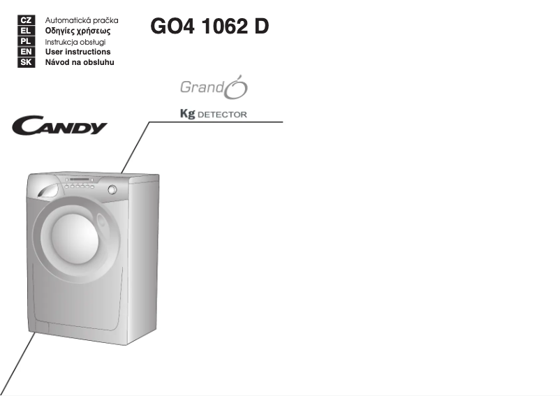 Image de la première page du manuel de l'appareil GO4 1062D-16S