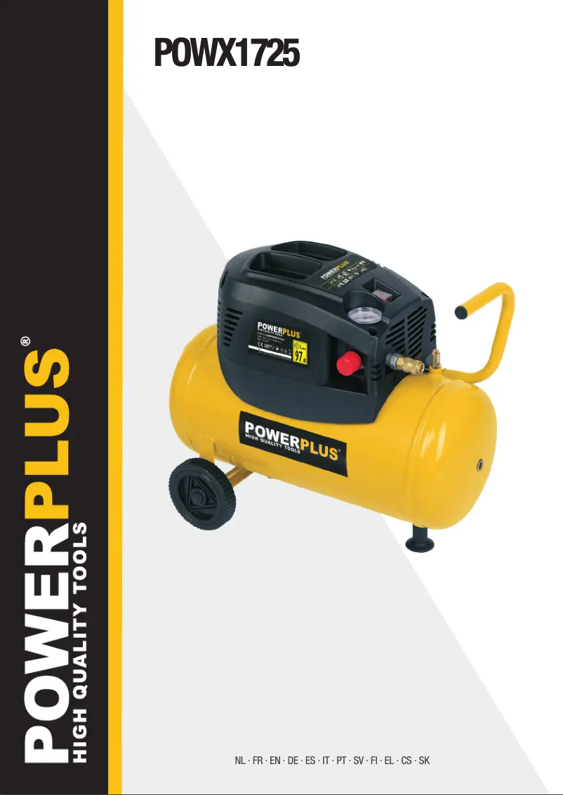 Page 1 de la notice Manuel utilisateur PowerPlus POWX1725