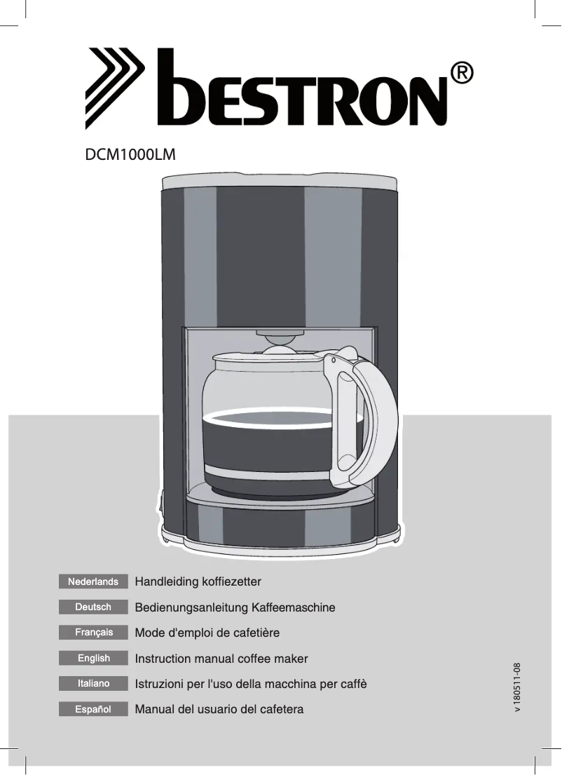 Page 1 de la notice Manuel utilisateur Bestron DCM1000LM