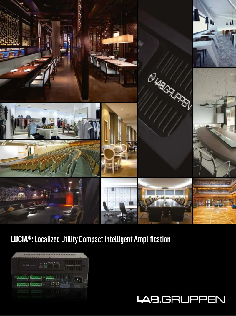 Page 1 de la notice Brochure Lab Gruppen LUCIA 240/2M