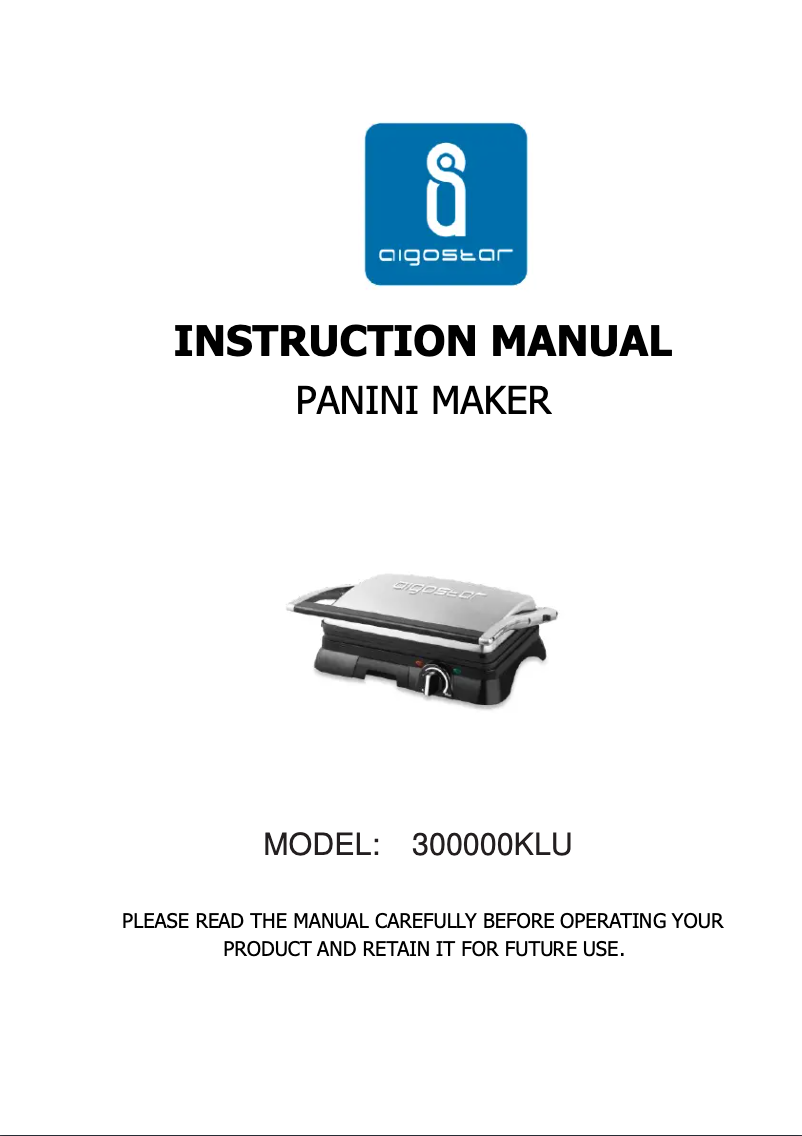 Página 1 del manual Manual de usuario Aigostar 300000KLU