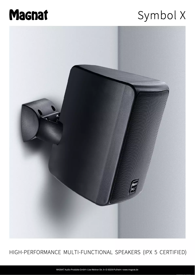 Page 1 de la notice Fiche technique Magnat Symbol X 130