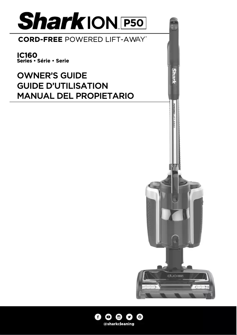 Page 1 de la notice Manuel utilisateur Shark ION P50 IC162