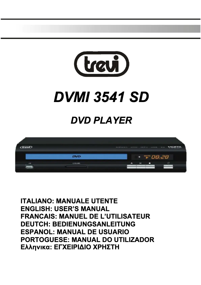 Page n°1 - Manuel utilisateur Trevi DVMI 3541