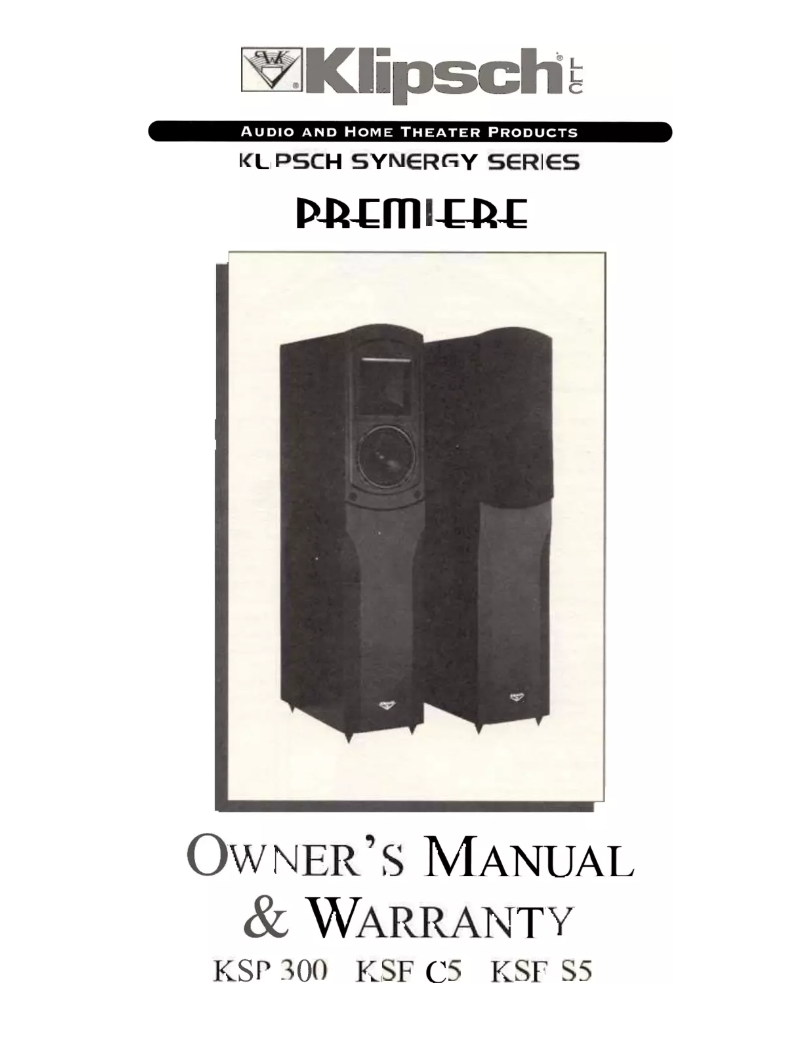 Image de la première page du manuel de l'appareil KSP-300