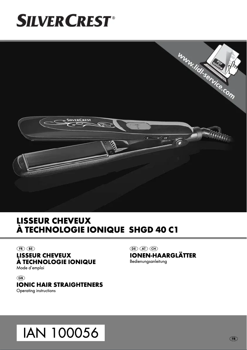 Page n°1 - Manuel utilisateur SilverCrest SHGD 40 C1