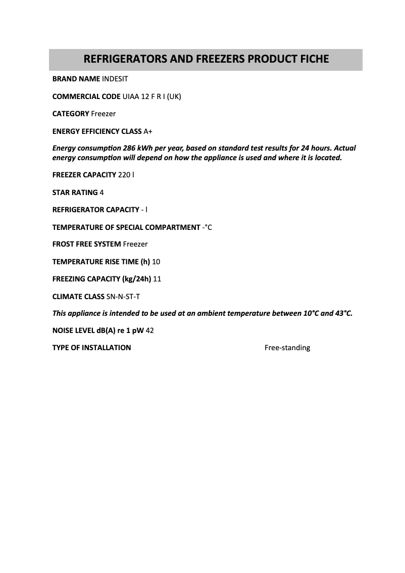 Image de la première page du manuel de l'appareil UIAA 12 F R I (UK)