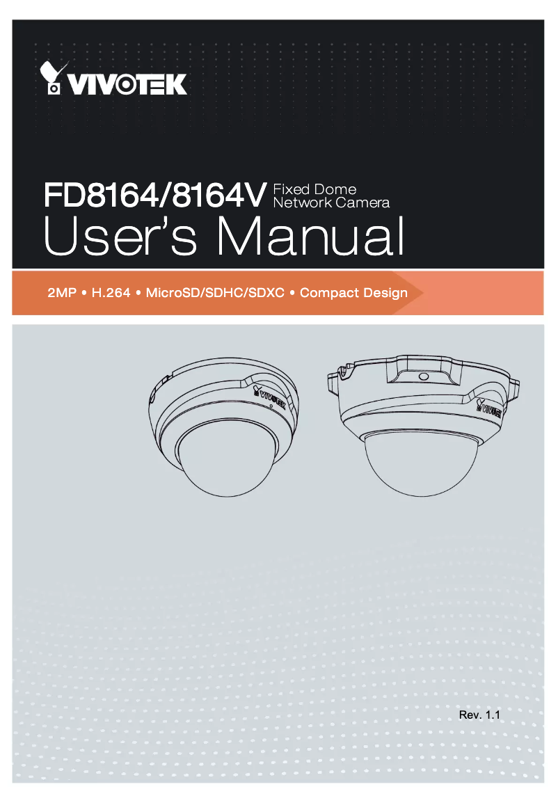Image de la première page du manuel de l'appareil FD8164V-F2