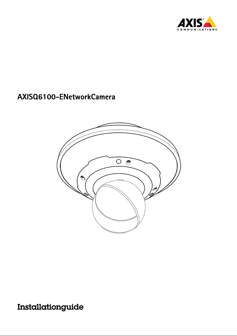 Image de la première page du manuel de l'appareil Q6100-E