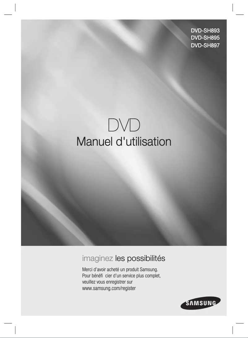 Page n°1 - Manuel utilisateur Samsung DVD-SH895