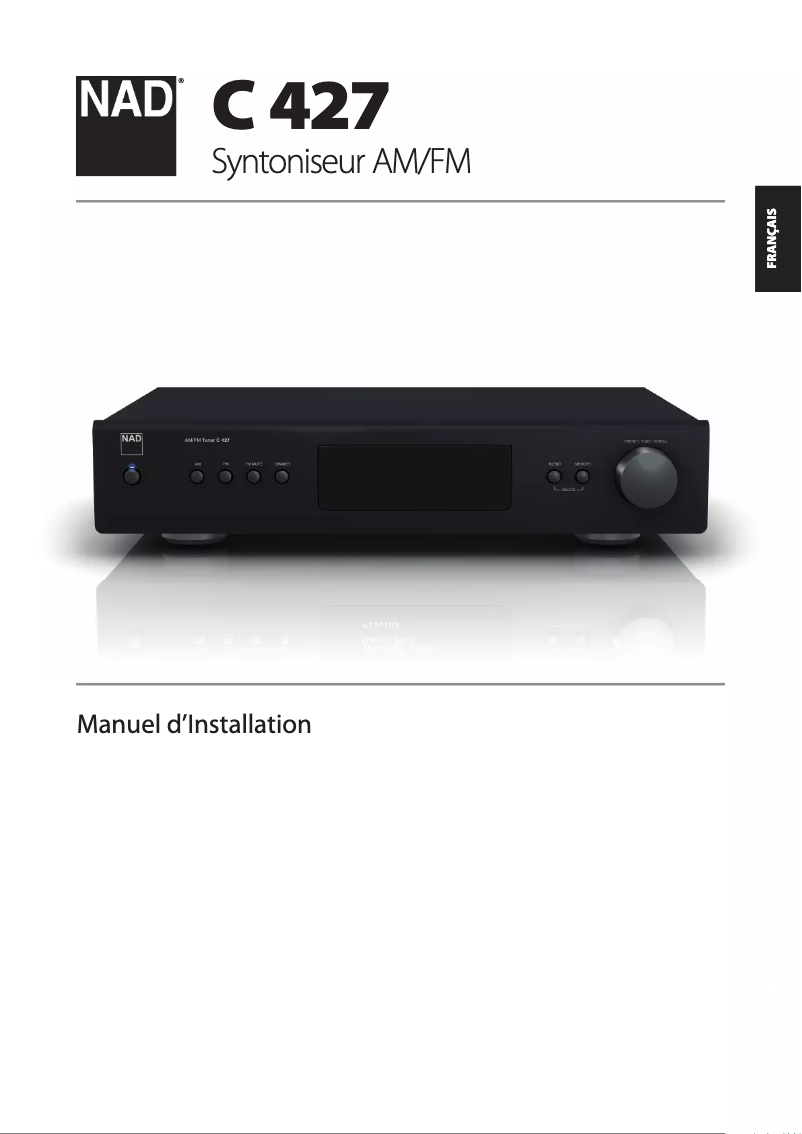 Page 1 de la notice Manuel utilisateur NAD C 427