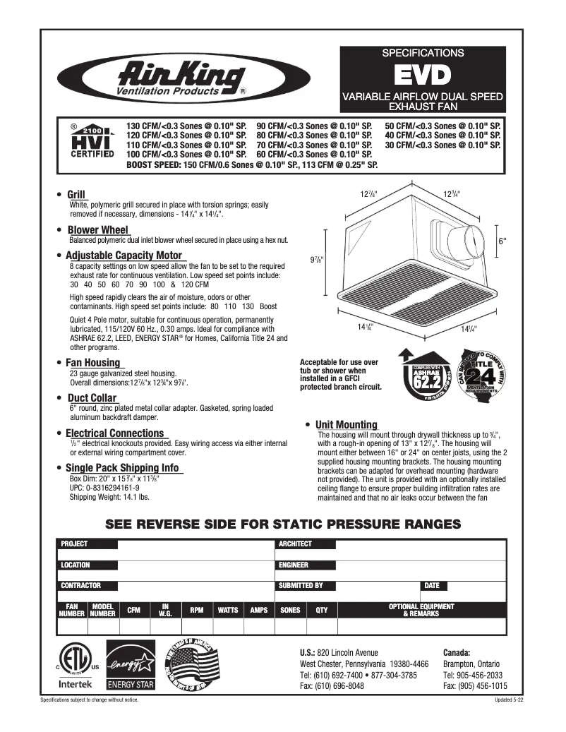 Image de la première page du manuel de l'appareil EVD