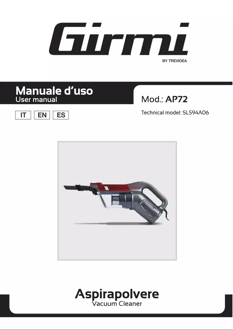 Image de la première page du manuel de l'appareil AP72