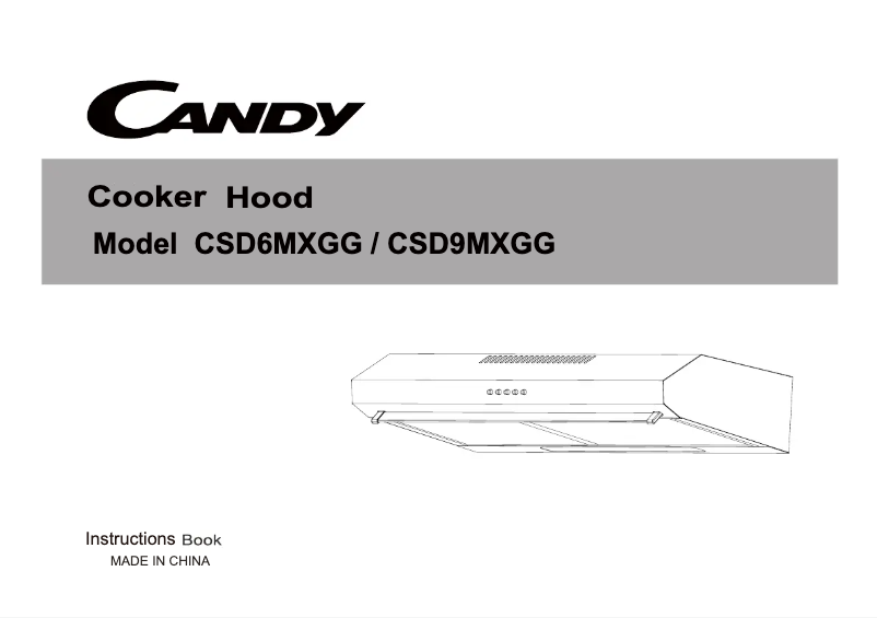 Page n°1 - Manuel utilisateur Candy CSD9MXGG